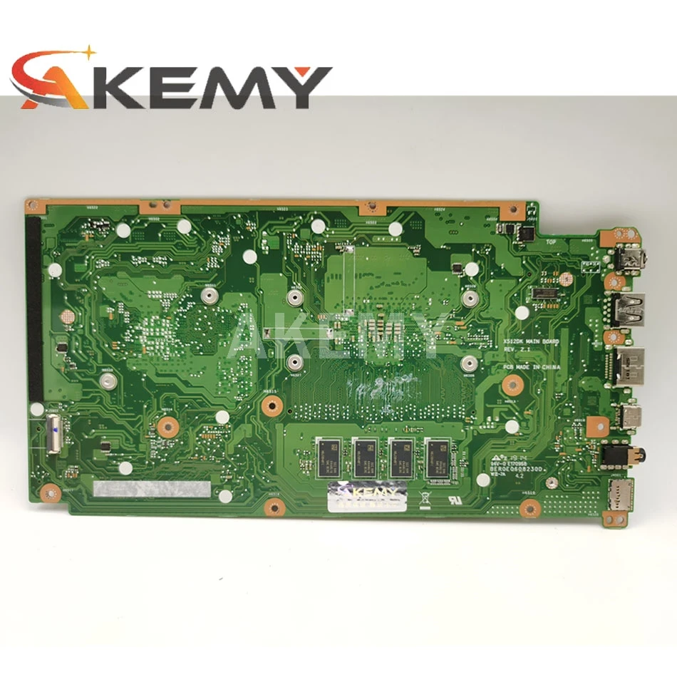 Billig Akemy X512DA Motherboard Für Asus X512DA F512DA X512D F512D X512DK Laptop Motherboard W/ 4G-RAM Ryzen 5 3500U CPU