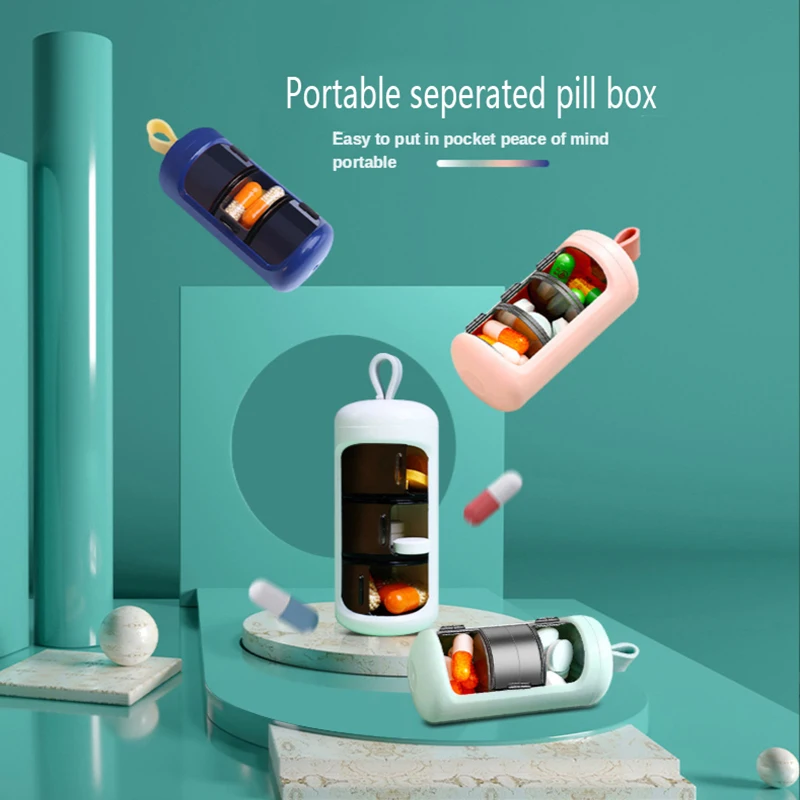

Portable Women Small Cute Mini Prescription Pill Container Keychain Box Medicine Shaped Case Hat Daily Save Organizer Bottle Set