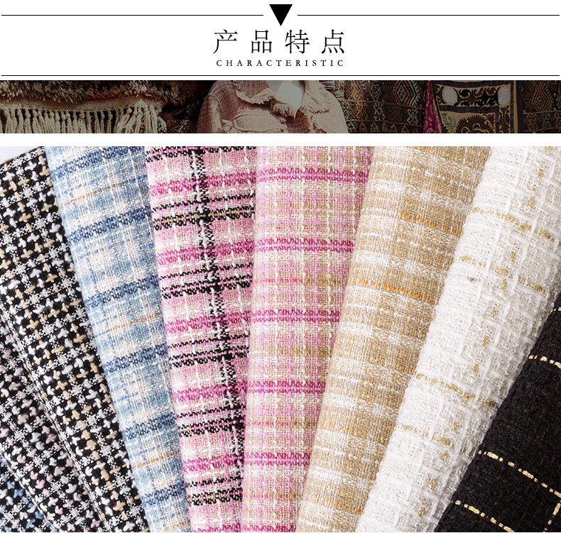 Шерстяное пальто из ткани твидовый клетчатой с бантиком волокна нoвaя юбкa в
