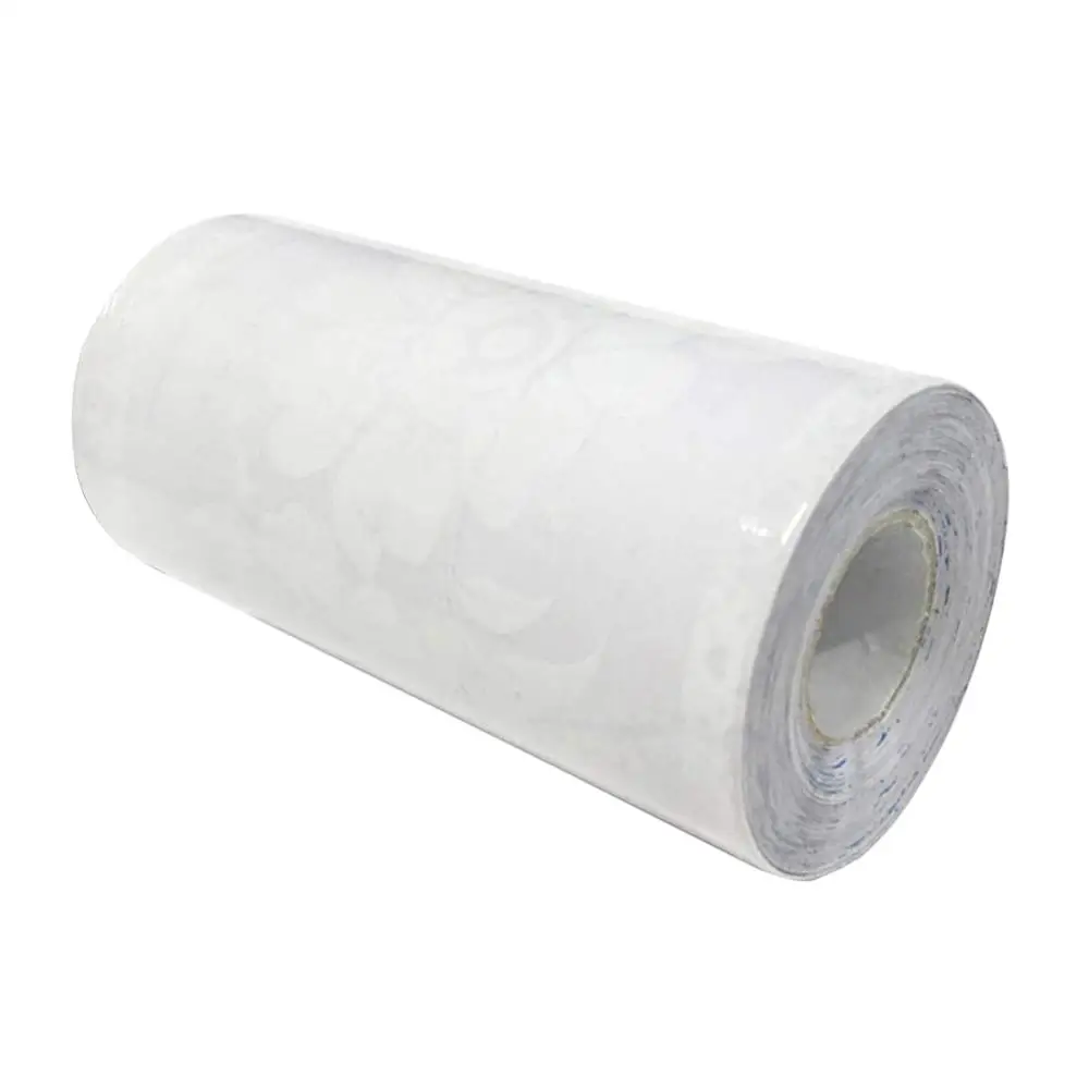 Рулон белого кружева Прозрачная Съемная самоклеящаяся рамка для обоев