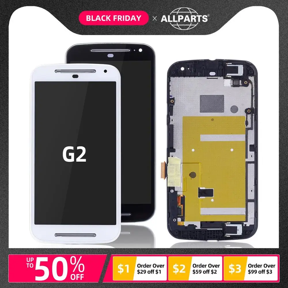Оригинальный ЖК-дисплей для MOTOROLA MOTO G2 G + 1 XT1063 XT1069 XT1068 с сенсорным экраном