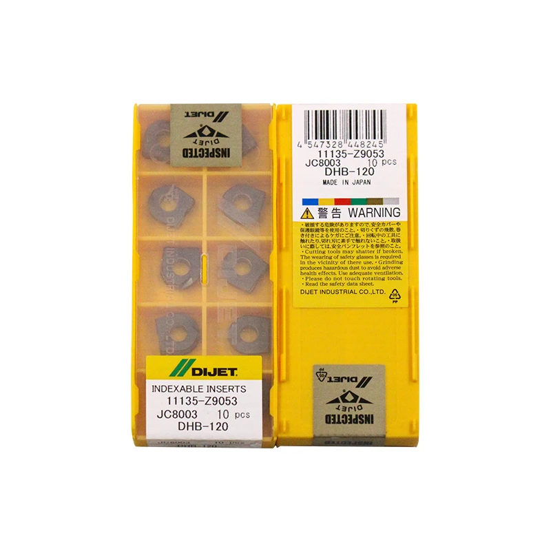 WCMX040208 JC215V 100% DIJET оригинальная карбидная вставка лучшего качества 10 шт./лот