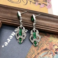 art deco style earrings rhinestone pendant party wedding jewelry gifts for women