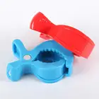 Зажим для детской коляски, пластмассовый, цветной, 4 шт.