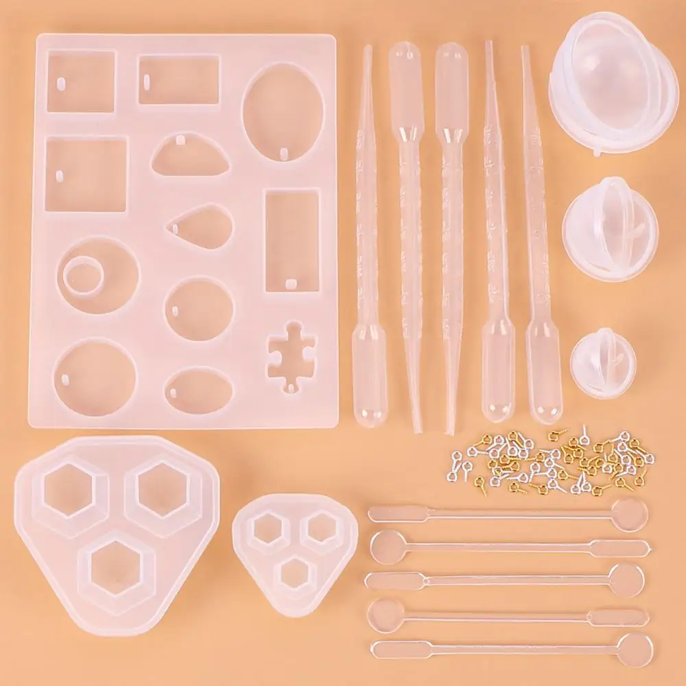 Набор силиконовых форм для изготовления ювелирных изделий 66 шт.|Инструменты и
