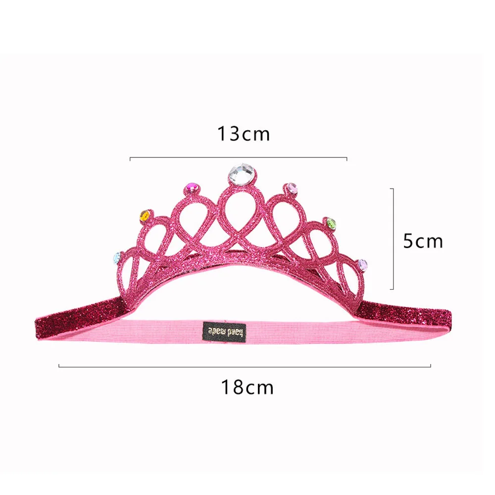 

Stylish Rhinestone Tiara Children's Hair Hoop Crown Girl Summer High-grade Crystal Silver Jewelry Diamond of the Girls
