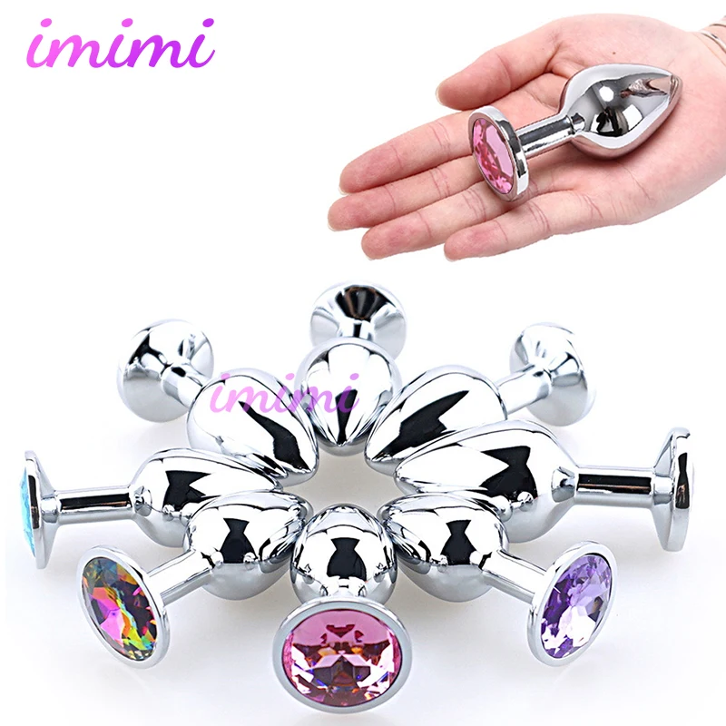 Металлическая Анальная пробка из нержавеющей стали фаллоимитатор вибратор