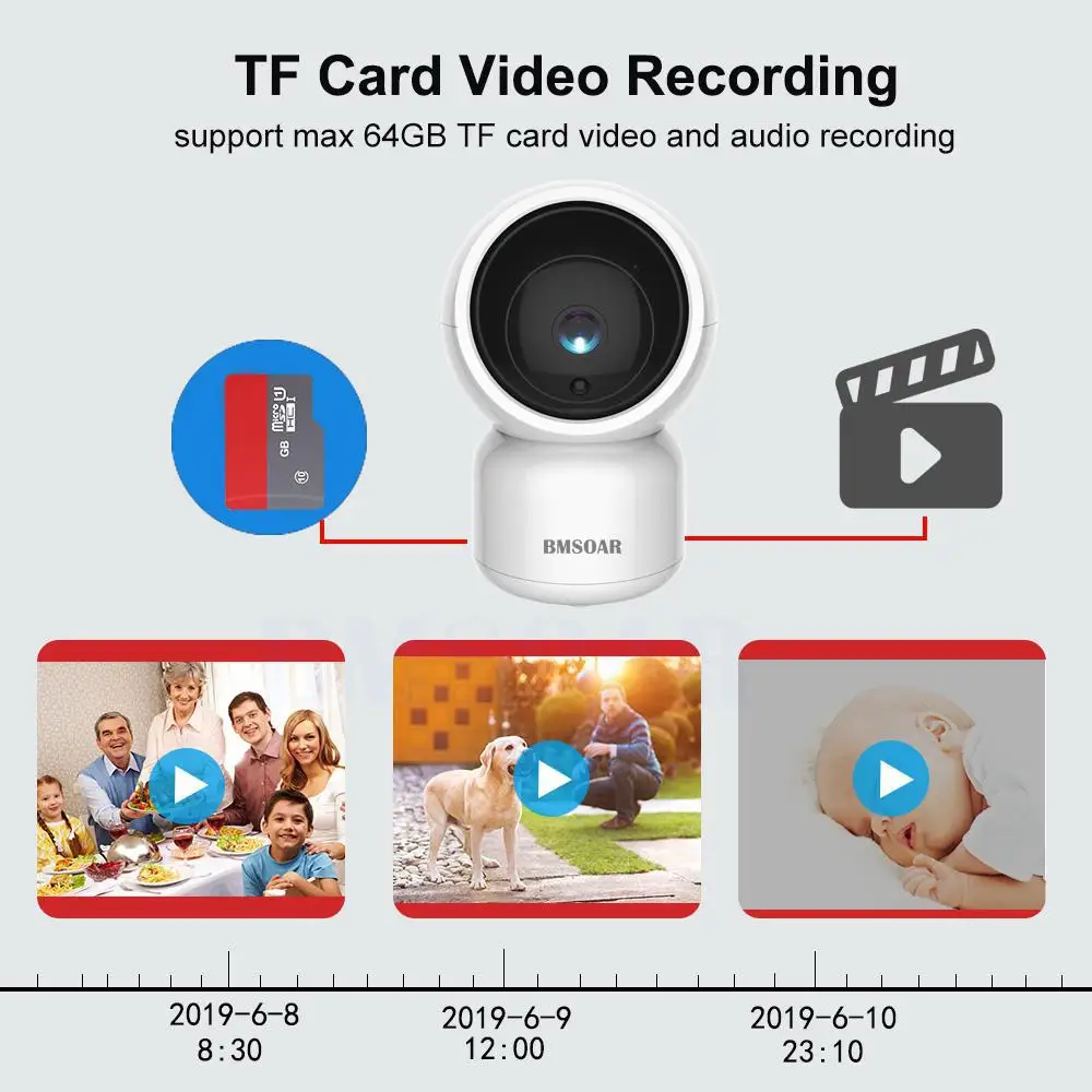 Смарт 1080P HD WiFi ip камера с поворотным зумом двухстороннее аудио уход за ребенком