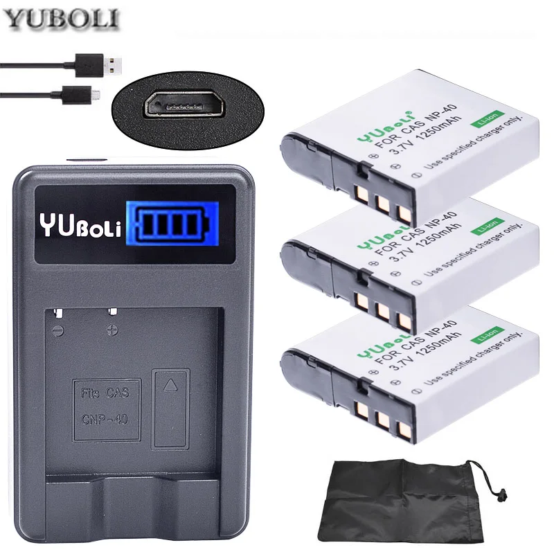 charger and 3battery bateria NP 40 NP-40 NP40 батарейный блок камеры для объектива с оптическими зумом Casio EX-Z30/Z40/Z50/Z55/Z57/Z750 EX-P505/P600/P700 PM200 - Цвет: charger and 3battery