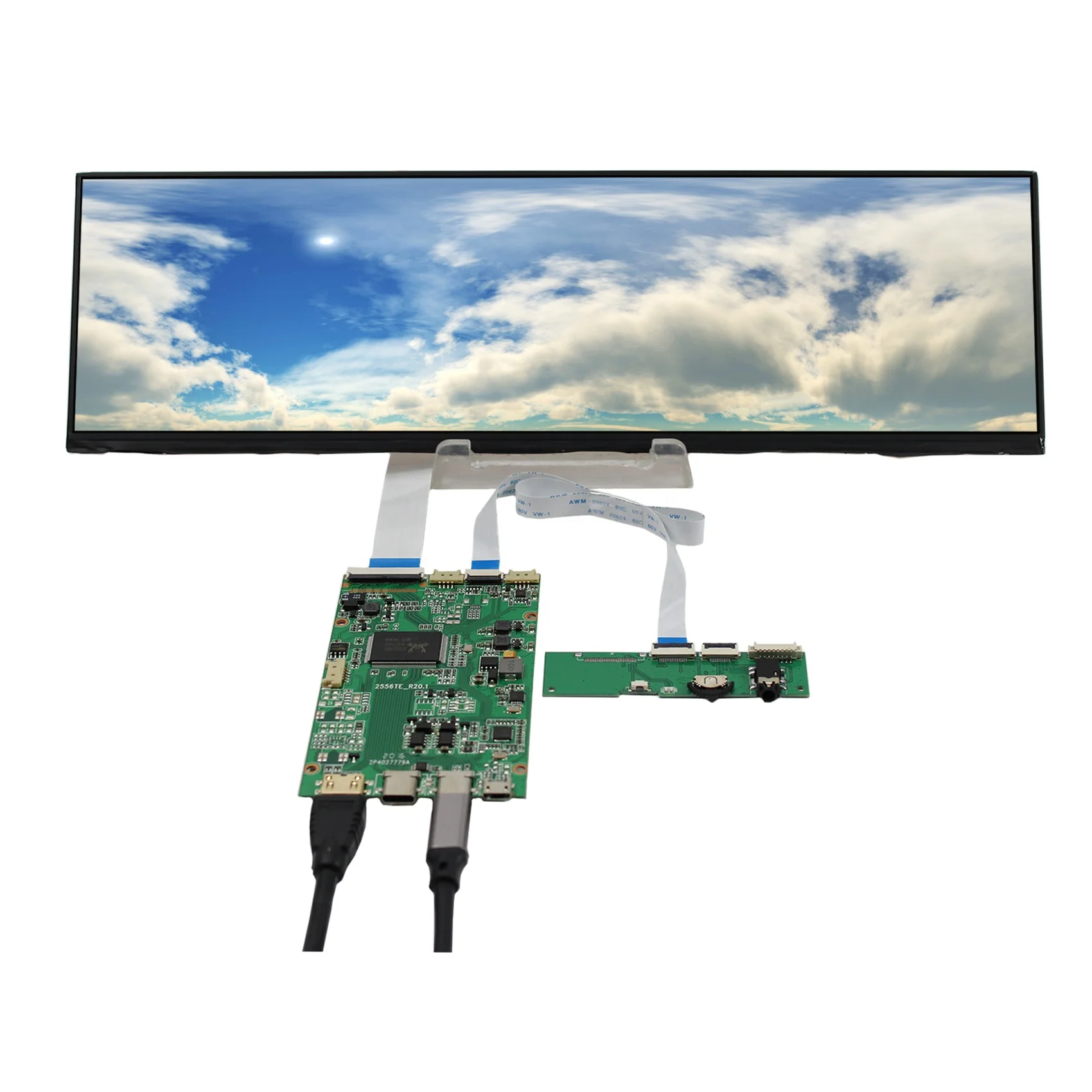 

EDP 12.6inch NV126B5M-N41 1920X515 IPS LCD Screen work with HD MI Board for mall /car/ navigation/ shelves booking system