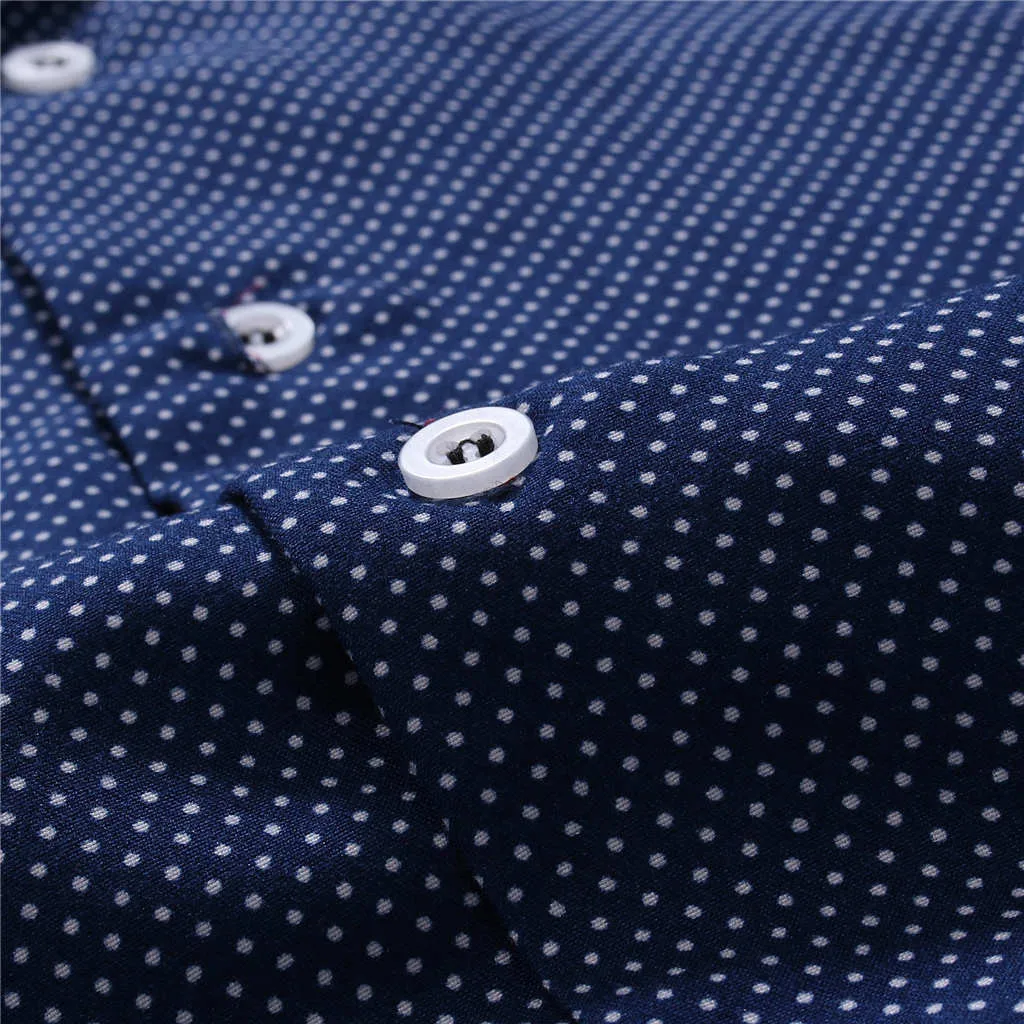 Рубашка мужская с длинным рукавом модная деловая повседневная одежда осень-зима