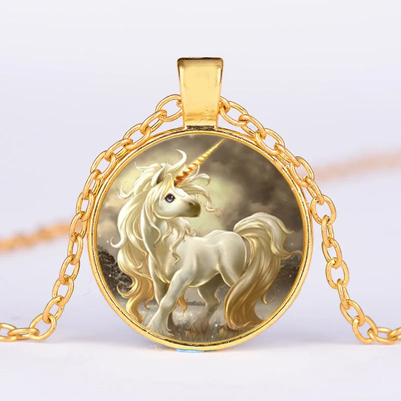 Абай классическое святое Единорог белый дракон лошадь кулон ожерелье чокер для