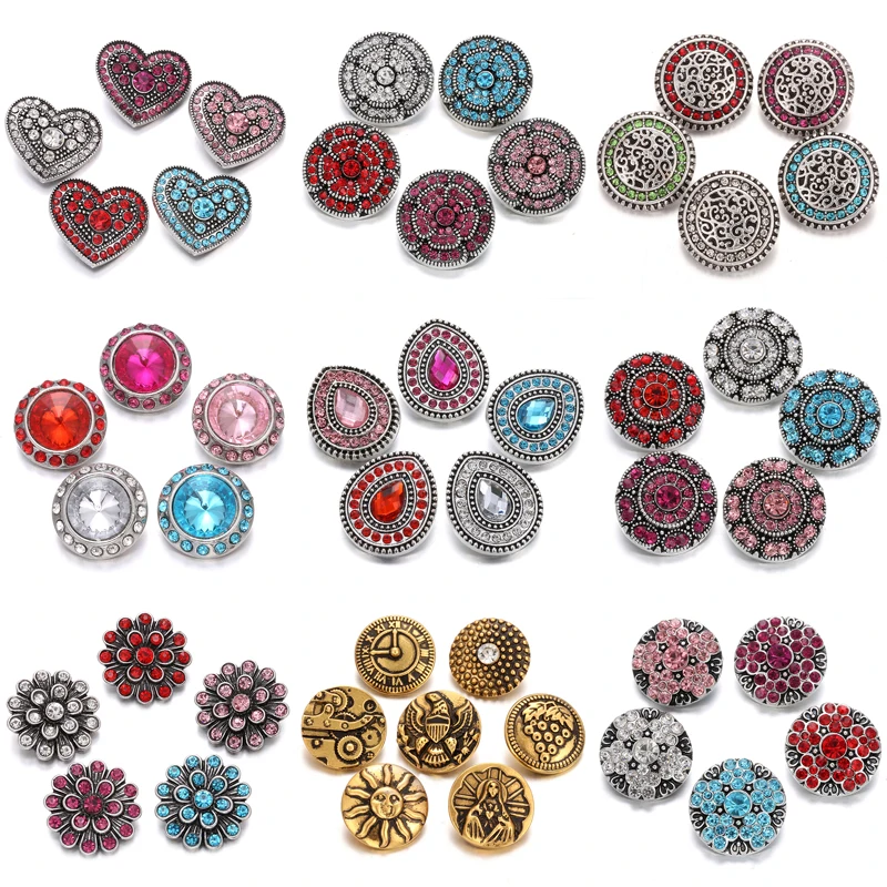 6 шт./лот высокое качество оснастки кнопка ювелирные изделия DIY кристалл горный