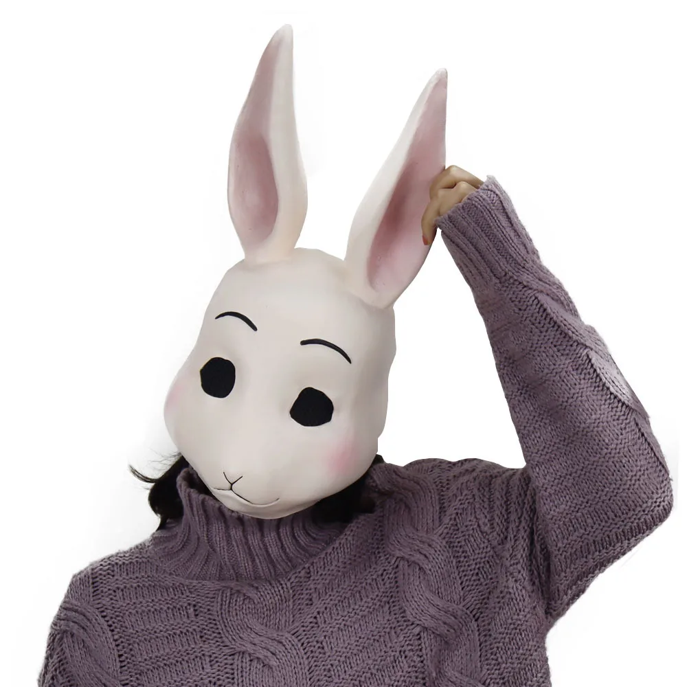Маски аниме BEASTARS Legoshi Haru: маска волка и кролика из латекса для косплея на Хэллоуин и фэнси-балла.