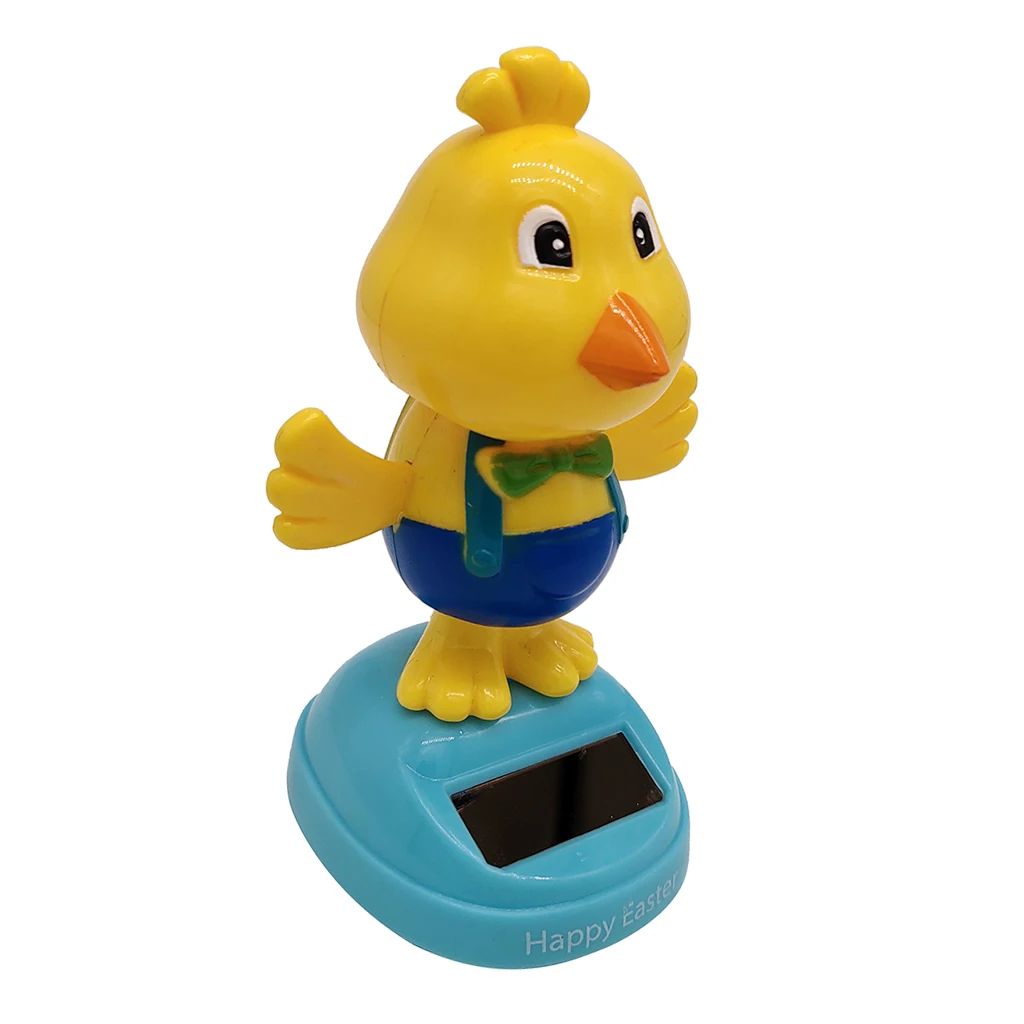 

Модель автомобиля на солнечной батарее, фигурки танцующих цыплят, забавная игрушка движения, декор для приборной панели автомобилей, автом...