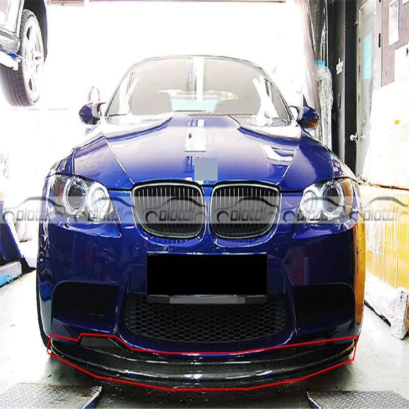 OLOTDI углеродное волокно передний разветвитель бампер губа спойлер для BMW E92 E93 M3