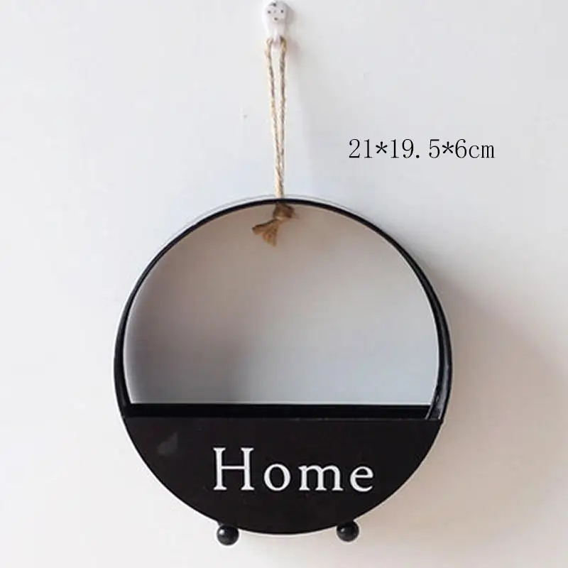 Нордическая INS металлическая декоративная подвесная полка круглая пасторальная