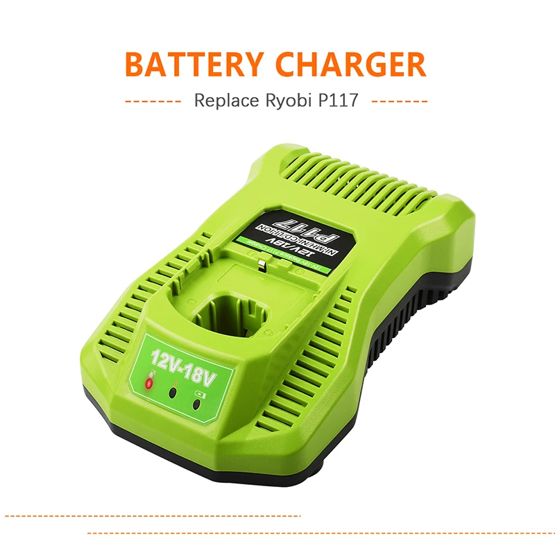 Зарядное устройство Powtree для перезаряжаемых батарей Li-Ion Ni-CD Ni-MH MAX Ryobi Battery P100 P102 P103