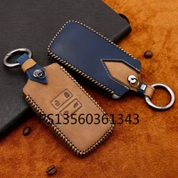 suitable for renault koleos espace leather key cover buckle shell