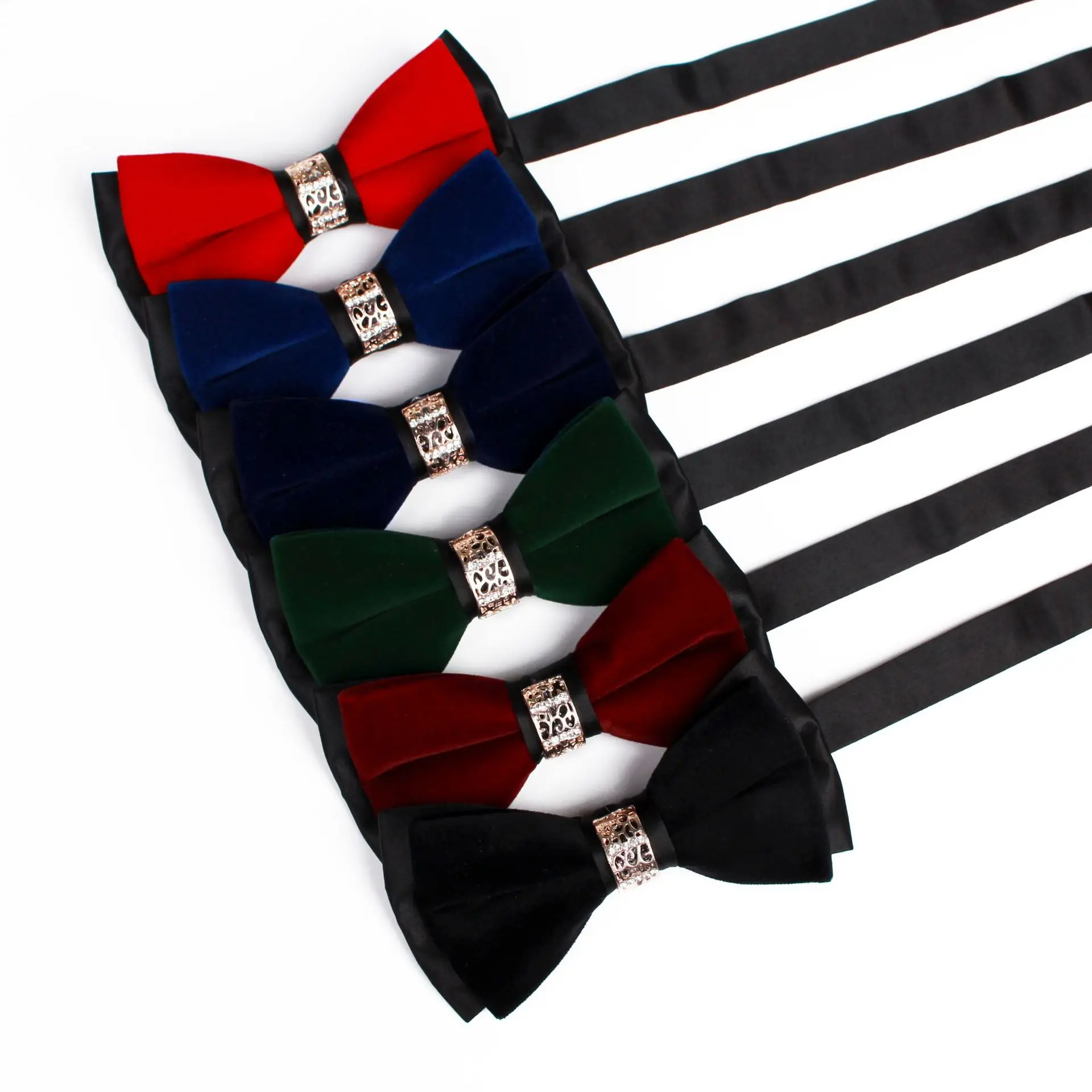 

10Pcs/Lot Pre-Tied Green Bowties for Men Silk Bow Tie Man Black Bow Ties Men's Wedding Bowtie Suit Accessories Wholesale B131