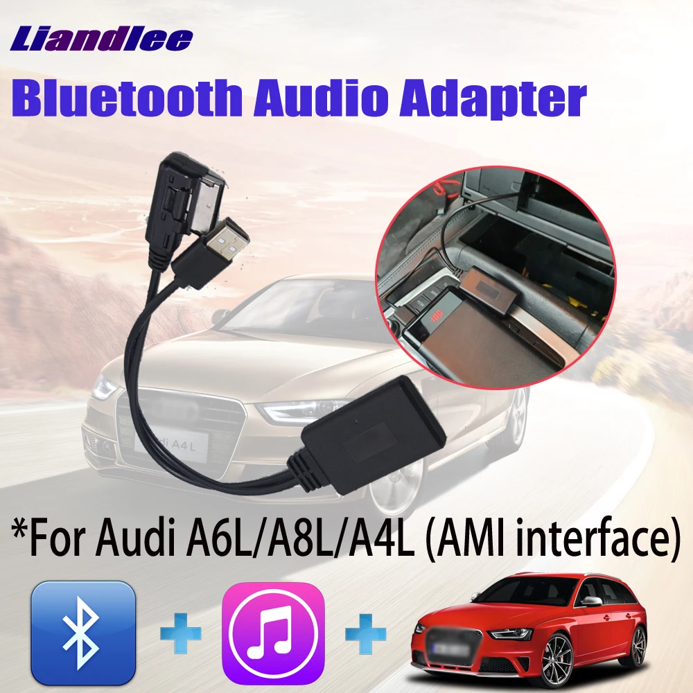 Автомобильный адаптер BT для Audi A6L/A8L/A4L/Q3/Q5/Q7 AMI MMI USB Интерфейс Bluetooth аудио декодер