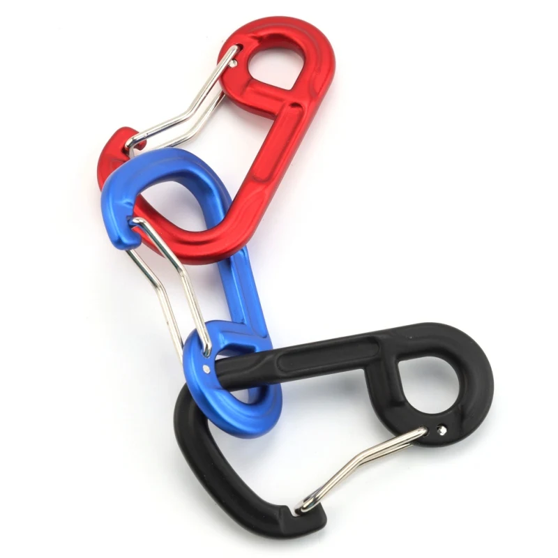 

Aluminum Hooks Lock D-Shape Carabiner Clip EDC Tool Outdoor Travel Climbing Quick-release Key Chain Buckle Clip Snap Hook