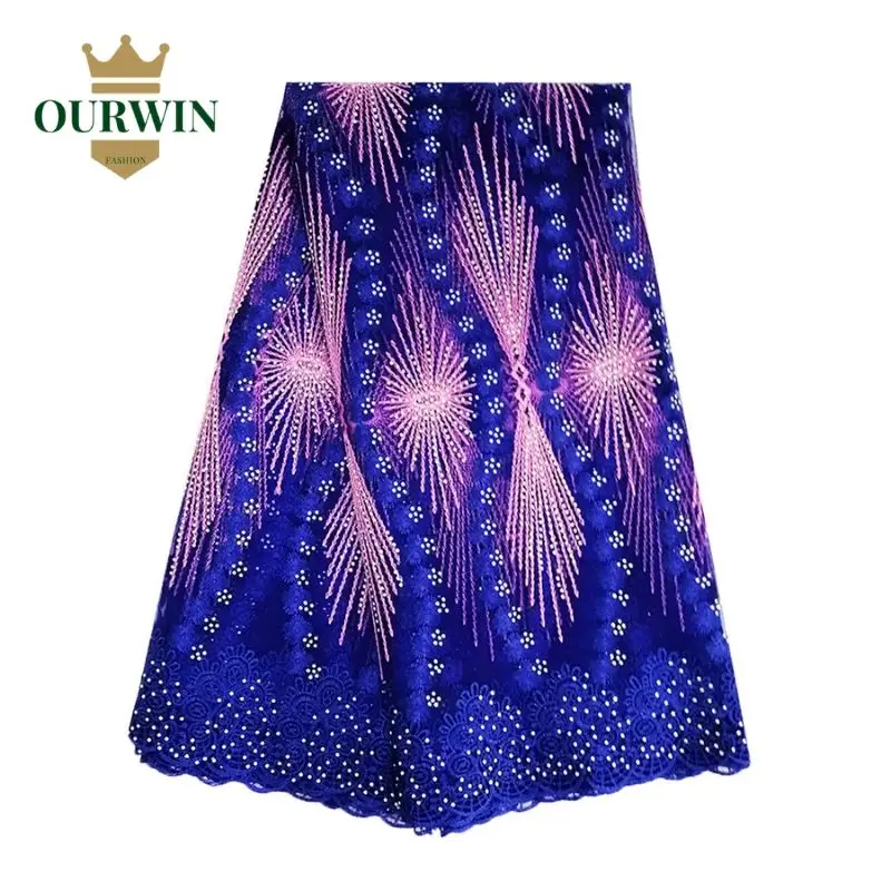 5 ярдов/партия африканские кружевные ткани с вышивкой|Кружево| |