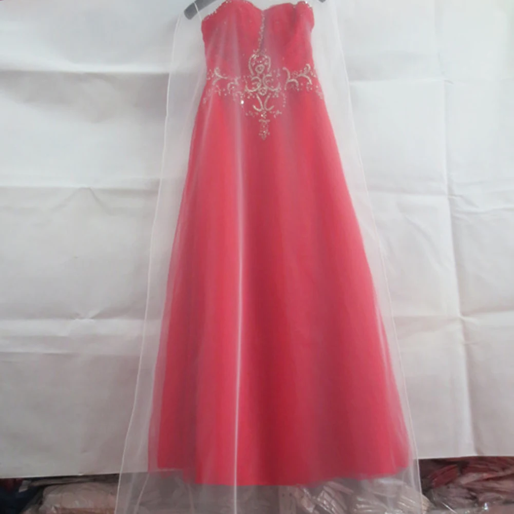 1 8 м прозрачный сетчатый чехол для свадебного платья пылезащитный хранения|Чехлы