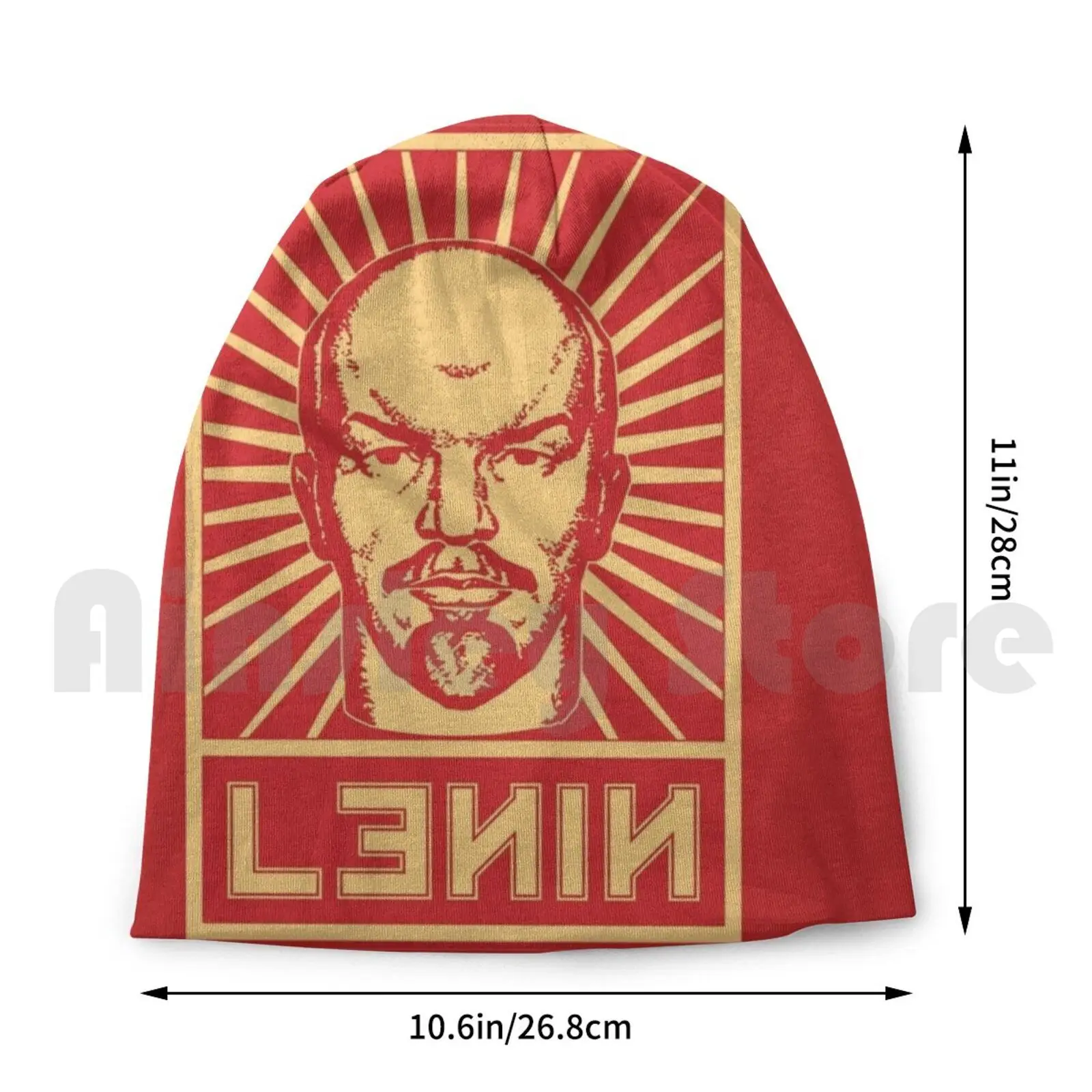 Винтажная вязаная шапка советской пропаганды Ленина, комфортная, коммунистическая, коммунизм, Сталин, Маркс, социализм.