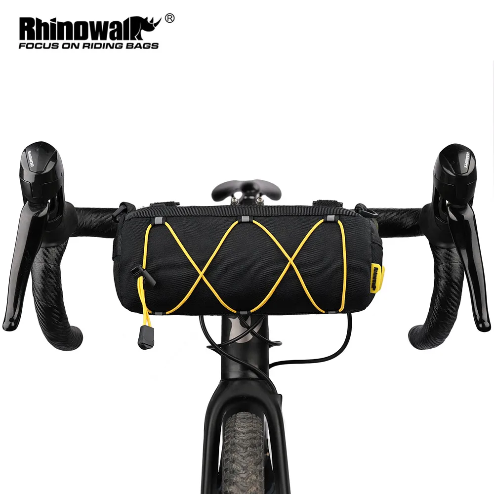 

Rhinowalk Front Tube Bag 2.4L Bicycle Bag MTB Road Handlebar Pannier Multi-purpose Big Capacity Backpack Cycling Travel Commut