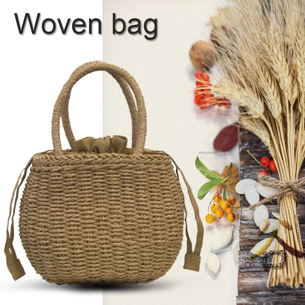 Нордическая Минималистичная корзина для хранения Пляжная плетеная Ретро сумка