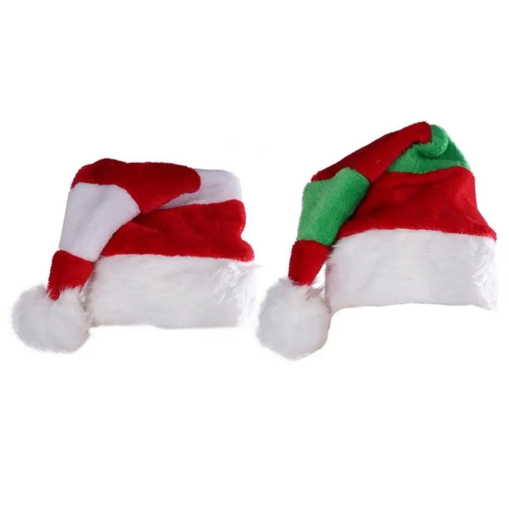 

New Year Merry Christmas Hat Exquisite Comfortable Headgear Prop Decoration Thick Plush Warm Hat For Children Adult Xmas Gift