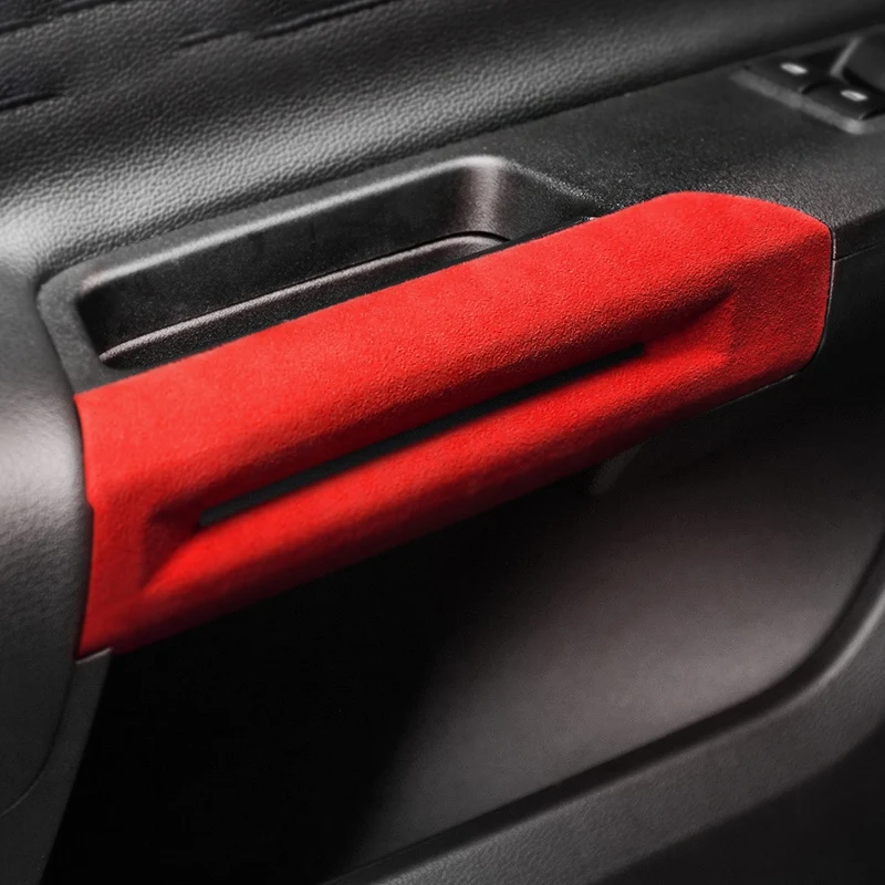 

NEW-Car Decoration Accessory Inner Door Handles Cover Trim Sticker Styling for Ford Mustang 2015-2020
