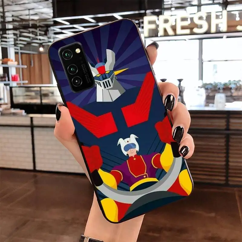 Черный мягкий чехол НЛО робот для телефона Samsung S20 plus Ultra S6 S7 edge S8 S9 S10 5G lite