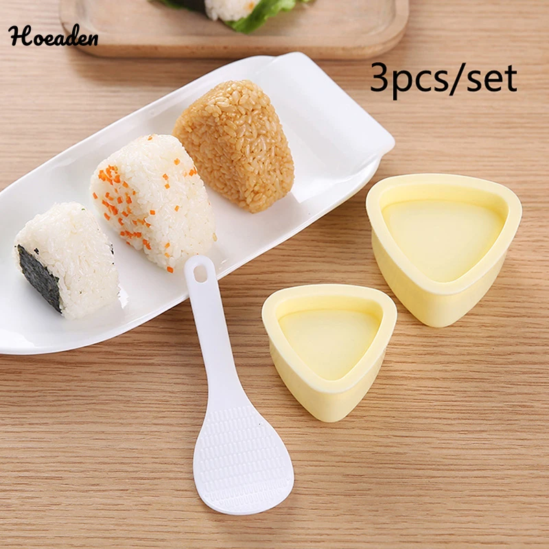 

3PCS/Set DIY Sushi Mold Onigiri Rice Ball Food Press Triangular Sushi Maker Mold