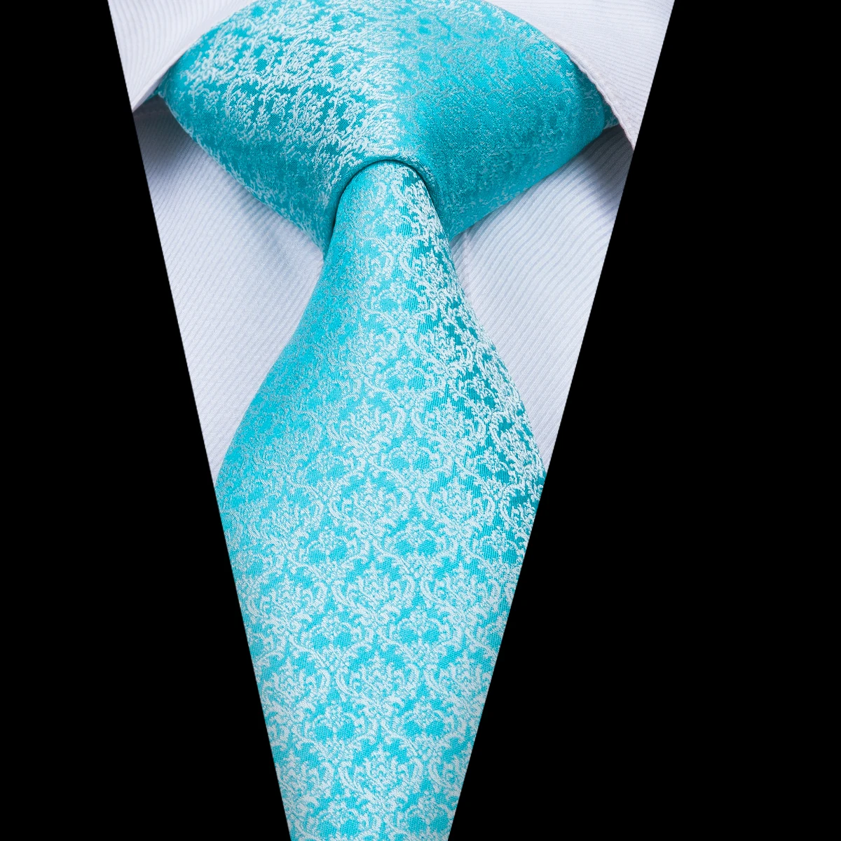 Hi-Tie Mens Necktie New Arrival Silk Hand Made Jacquard Woven Ties Hanky Cufflinks Set Gravatas For Wedding Party SN-3043