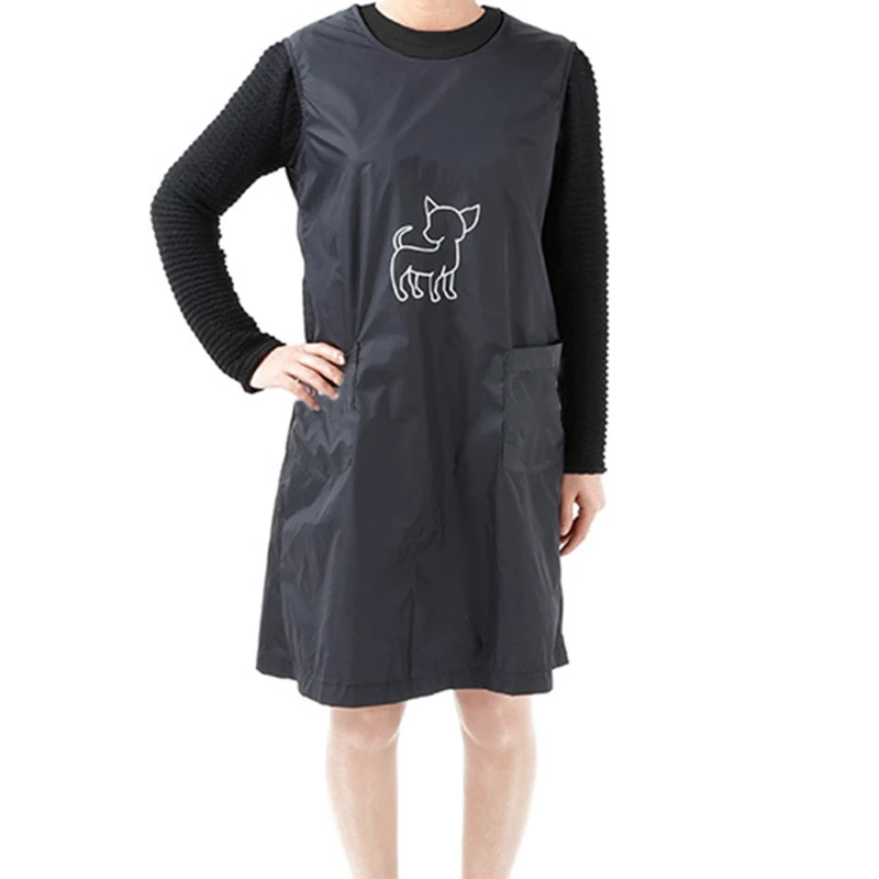 

Waterproof Nylon Pet Grooming Apron Work Clothes Dogs Cats Groomer Bath Hairdressing Anti Sticking Smock