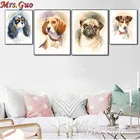 Алмазная 5D картина сделай сам, портрет собаки, настенная мозаика, вышивка, подвесной милый мопс, Бигль, собака, современный стиль, настенное искусство, Декор