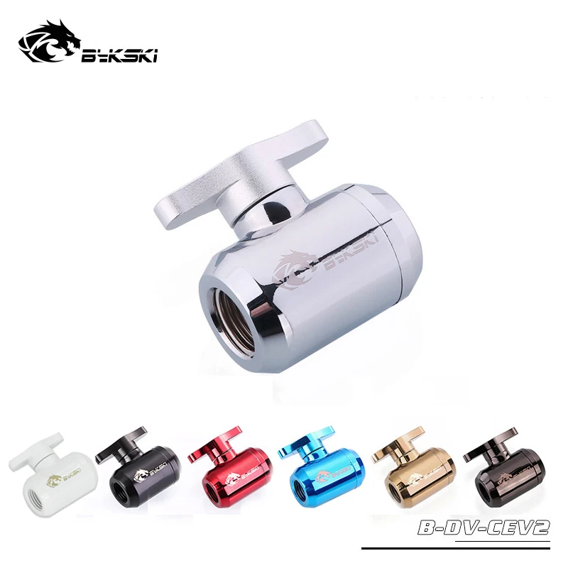 Водяные клапаны Bykski ручная затяжка выключатель слива алюминиевая ручка для