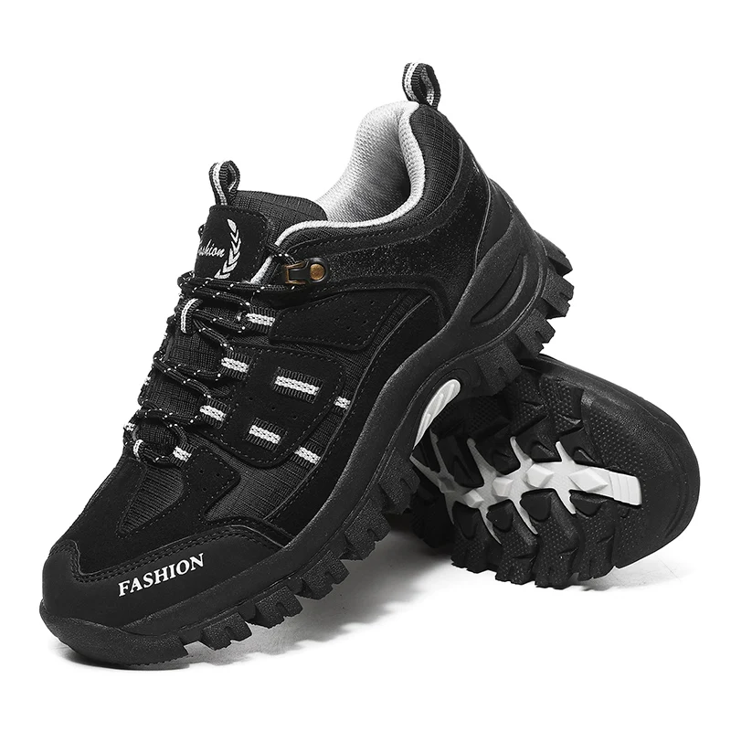 

Brand Spring Men Hiking Shoes Waterproof Mountain Shoes Man Anti-skid Trekking Shoes Camping Sports Hunting Shoes Leather Boots