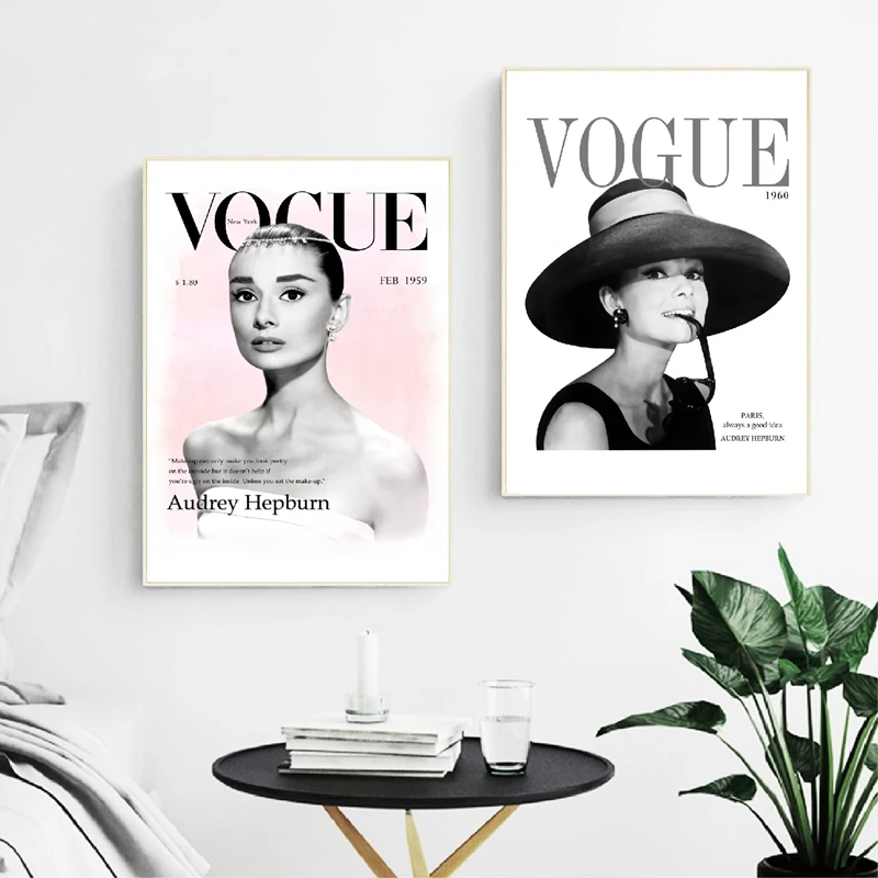 Настенная Модульная картина HD картины Модная Современная Картина на холсте Одри