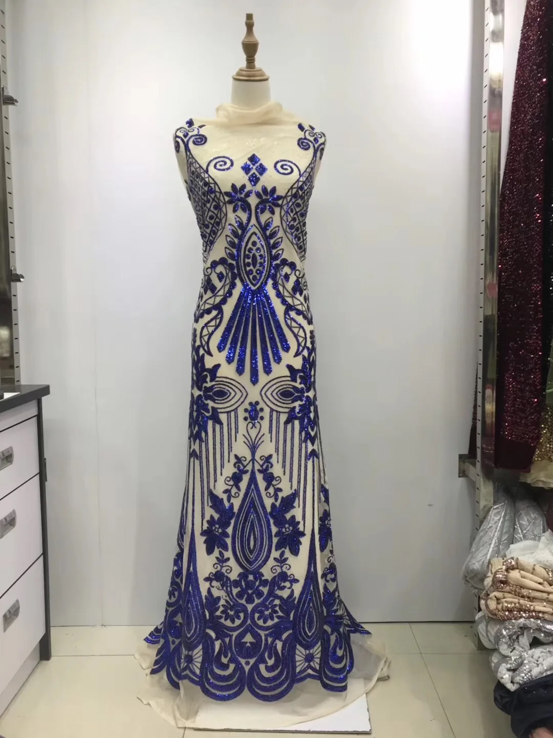 

Персиковое Африканское кружево ткань 2021, высококачественное кружево с блестками, африканская персиковая кружевная ткань, серебряная тесьм...