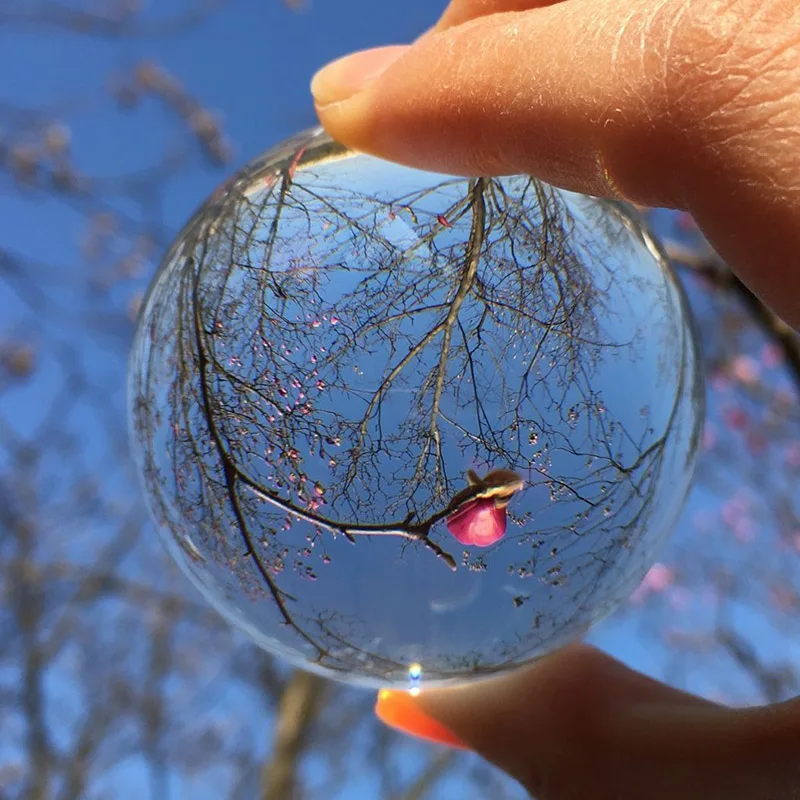 

60/70/80MM Crystal Ball Photography FengShui Magic Glass Ball Home Decor Glass Sphere bola de cristal