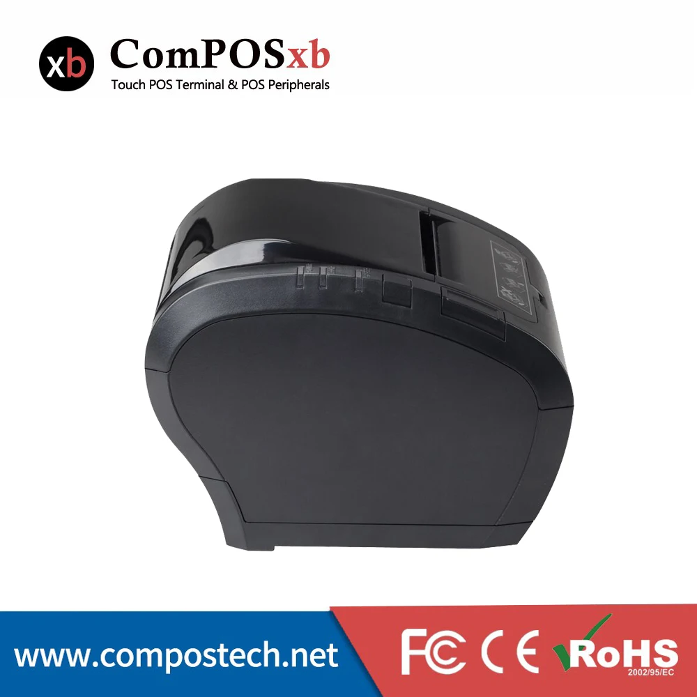 

High quality 80mm thermal printer black USB port POS printer for retailers and supermarket printer POS system thermal printer