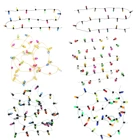 Гирлянда из искусственных огней, аксессуары для кукол, масштаб 112, миниатюрная гирлянда для кукольного домика аксессуары для мини-мебели, 0,5 м1 м