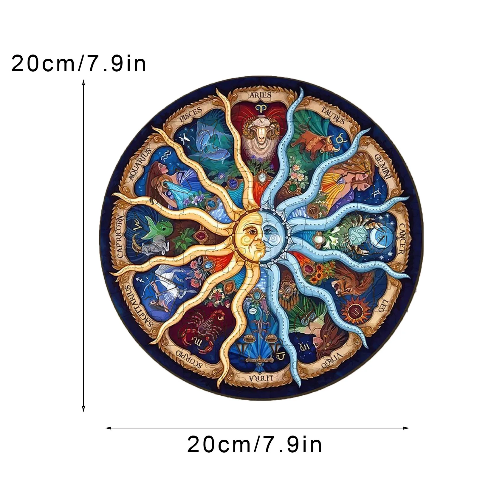 

houten puzzel madera Adults and Kids For Zodiac Wooden Puzzle Unique Shape Pieces Animal 116pcs animal puzzle en bois animaux W*