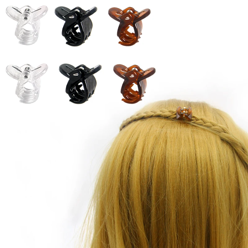 Новинка заколка-краб для волос девочек детская черная прозрачная коричневая