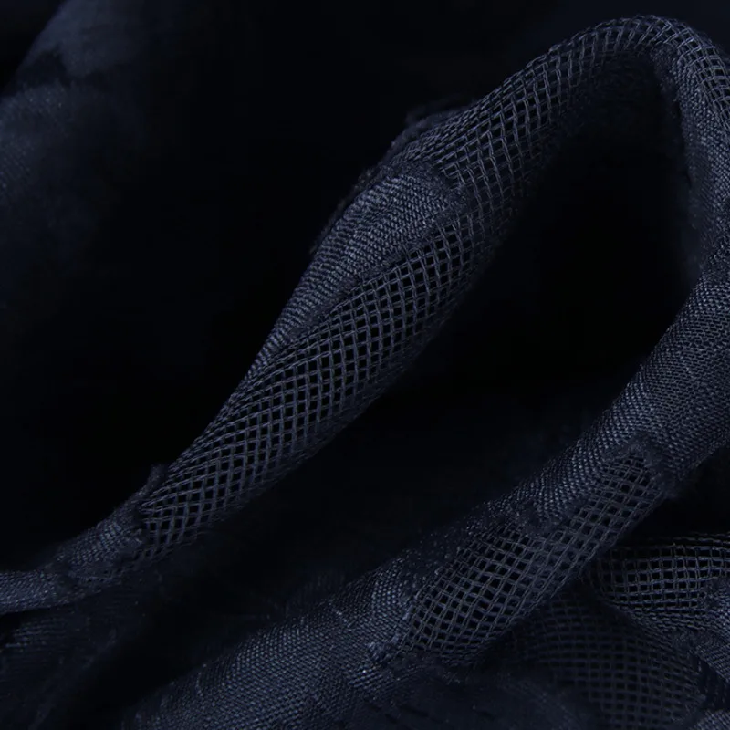 

Women Ruffles Lace Mesh Blouse Stand Neck Long Sleeve Loose Fit Lady Shirt Fashion Tide Summer 2021 New Arrivals E059