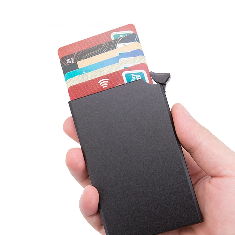 

Чехол для кредитных карт ZOVYVOL, металлический, с RFID-защитой, тонкий, кошелёк для банковских карт