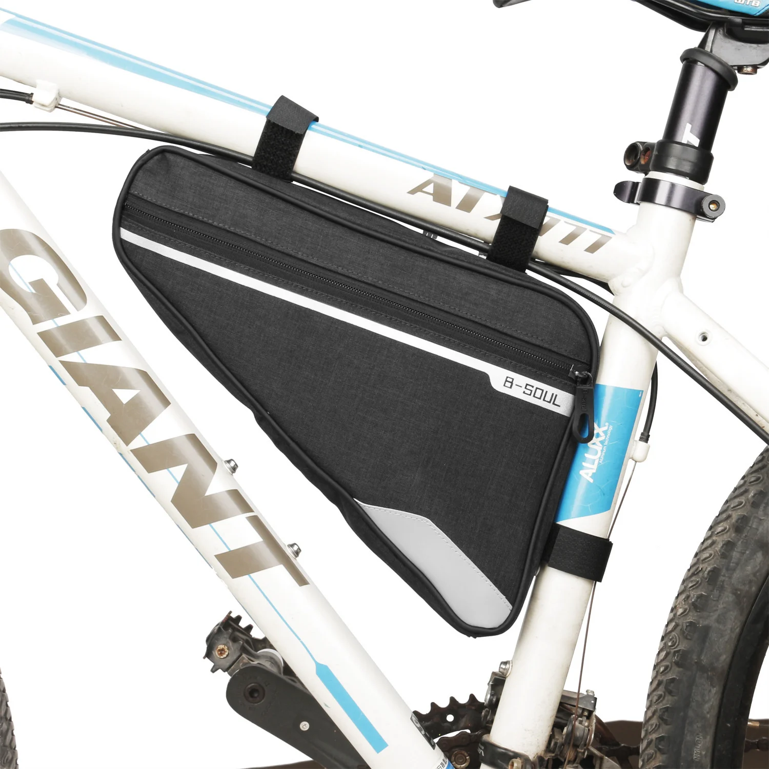 

B-soul bicycle bag triangle bag beam bag waterproof upper pipe saddle bag mountain road bike riding large capacity